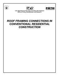 roof framing connections in conventional residential construction