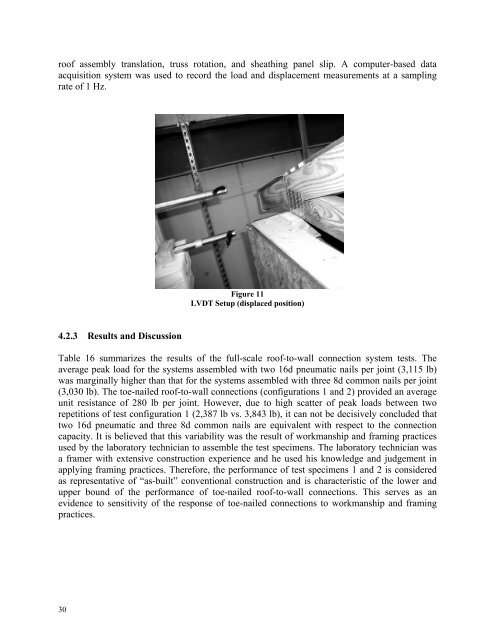 roof framing connections in conventional residential construction