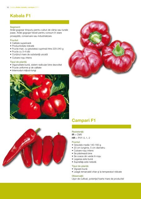 Catalog Syngenta seminte ardei, tomate, cornison - ecoplant.ro