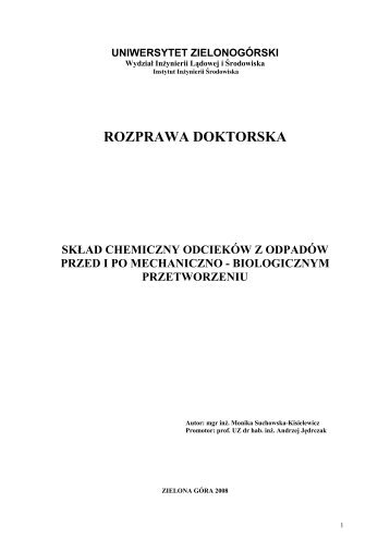PeÅen tekst pracy (~31.7MB) - Uniwersytet ZielonogÃ³rski