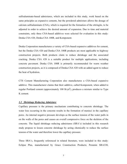 DateLaboratory Testing of Portland Cement Concrete Patch Material ...