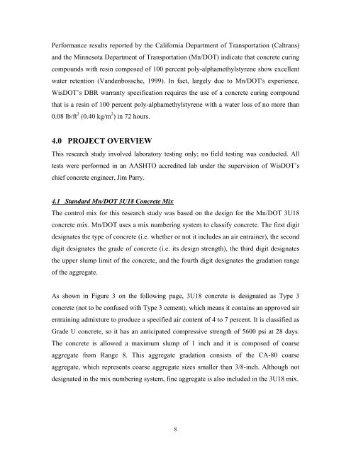 DateLaboratory Testing of Portland Cement Concrete Patch Material ...