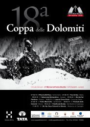 Brochure Coppa Dolomiti 2010-2011 - DiscoveryAlps