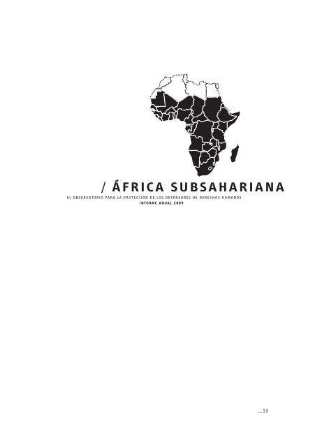 / ÁFRICA SUbSAhARIANA - FIDH