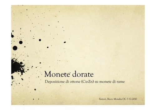 Presentazione chimica monete dorate.pdf - ZyXEL NSA210