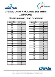 2Âº SIMULADO NACIONAL SAS ENEM 15/06/2013