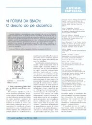 O Desafio do Pé Diabético - Jornal Vascular Brasileiro