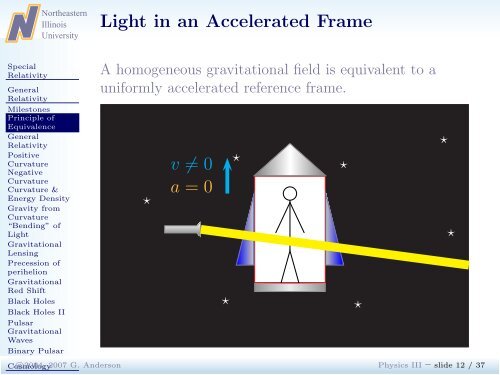 Lecture 05: General Relativity - Physics & Astronomy - Northeastern ...