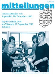 Veranstaltungen von September bis Dezember 2010 Tag der ... - VDI