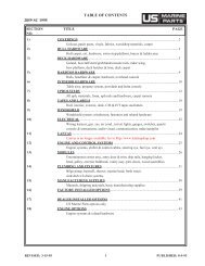 TABLE OF CONTENTS 2859 SC 1995 - Bayliner Parts