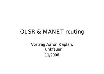 OLSR & MANET routing - lo-res