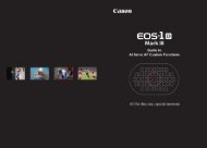 EOS-1D Mark III Guide to AI Servo AF Custom Functions