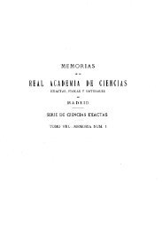 memorias - Real Academia de Ciencias Exactas, FÃƒÂ­sicas y Naturales