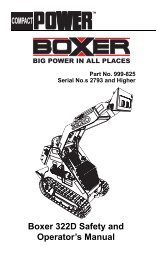 Boxer 322D Operators Manual - Boxer Power and Equipment