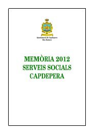 MEMÃRIA 2012 SERVEIS SOCIALS CAPDEPERA - Ajuntament de ...