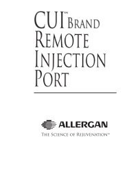 CUI Brand Remote Injection Port (PDF) - Allergan