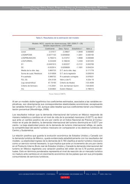 Factores determinantes de la demanda internacional del turismo en ...