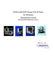 ECM Series Pick &Place; for Windows Operational ... - Ladyada.net