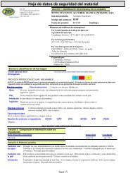 Hoja de datos de seguridad del material - Zep Professional