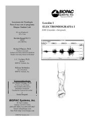 LecciÃ³n 1 ELECTROMIOGRAFIA I - Biopac