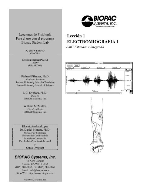 LecciÃ³n 1 ELECTROMIOGRAFIA I - Biopac