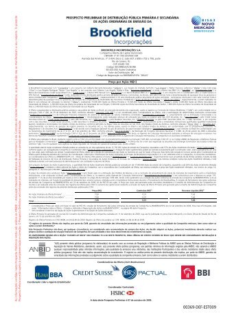 Prospecto Preliminar - BTG Pactual