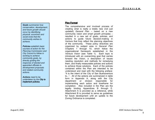2005 General Plan - City Of Ventura