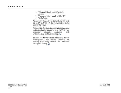 2005 General Plan - City Of Ventura