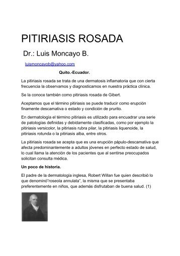 160 PITIRIASIS ROSADA - Antonio RondÃ³n Lugo