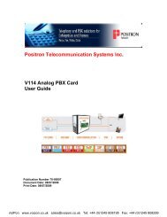 Positron V-114 User Manual (PDF) - VoIPon Solutions