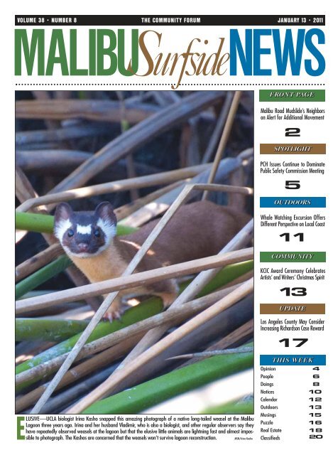01/13/2011 - Malibu Surfside News