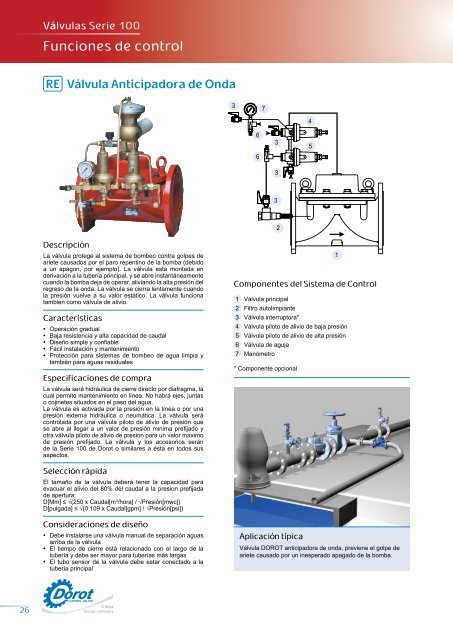 VÃ¡lvulas Serie 100 - Dorot Control Valves