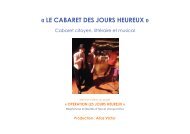 Â« LE CABARET DES JOURS HEUREUX Â» - Ville de Pont-Audemer