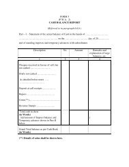 FORM 5 (P.W.A. 2) CASH BALANCE REPORT ... - Ccamoud.nic.in