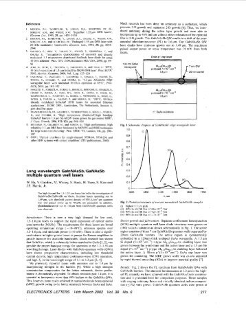 Long wavelength GaInNAsSb/GaNAsSb multiple ... - Seth R. Bank