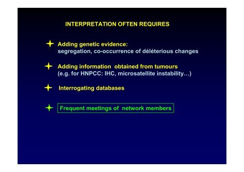 Analysis of BRCA and HNPCC mutations