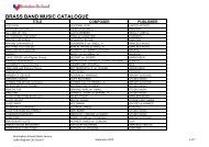 Brass Band Music Catalogue 2010 (Adobe Acrobat File)