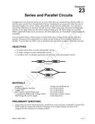 23 Series And Parallel Circuits - Vernier Software & Technology