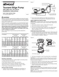 Attwood Tsunami bilge pump manual - Binnacle.com