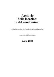 Archivio delle locazioni e del condominio - La Tribuna