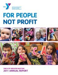 2011 ANNUAL REPORT - YMCA of Greater Boston