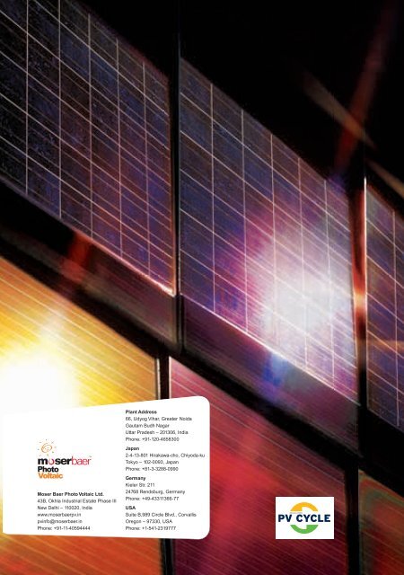 Nous sommes - Moser Baer Solar Limited