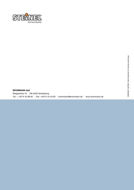 + + + Varmluftblæsere - BROMMANN ApS