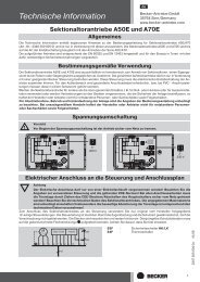 Technische Information - Becker-Antriebe - Home