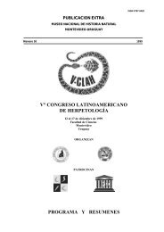 v° congreso latinoamericano de herpetología programa y resumenes