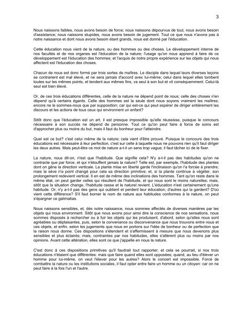 Emile ou De l'ducation [Document lectronique] / Jean-Jacques ...