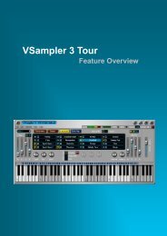 VSampler 3 Tour - MIDI Manuals