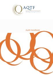 AQTF - Audit Handbook - National Skills Standards Council - natese