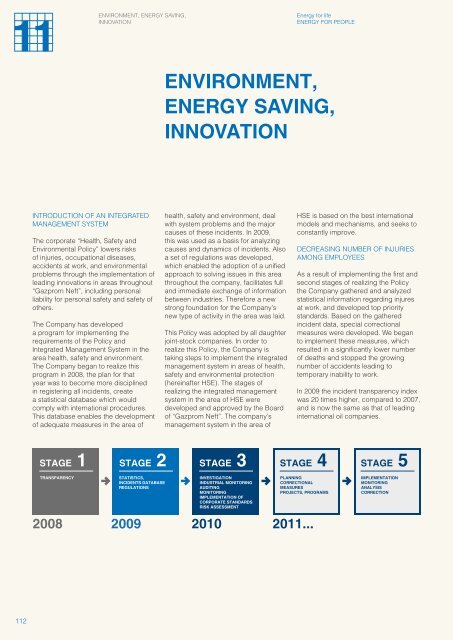 ENERGY FOR PEOPLE - JSC Gazprom Neft