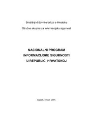 nacionalni program informacijske sigurnosti u republici hrvatskoj